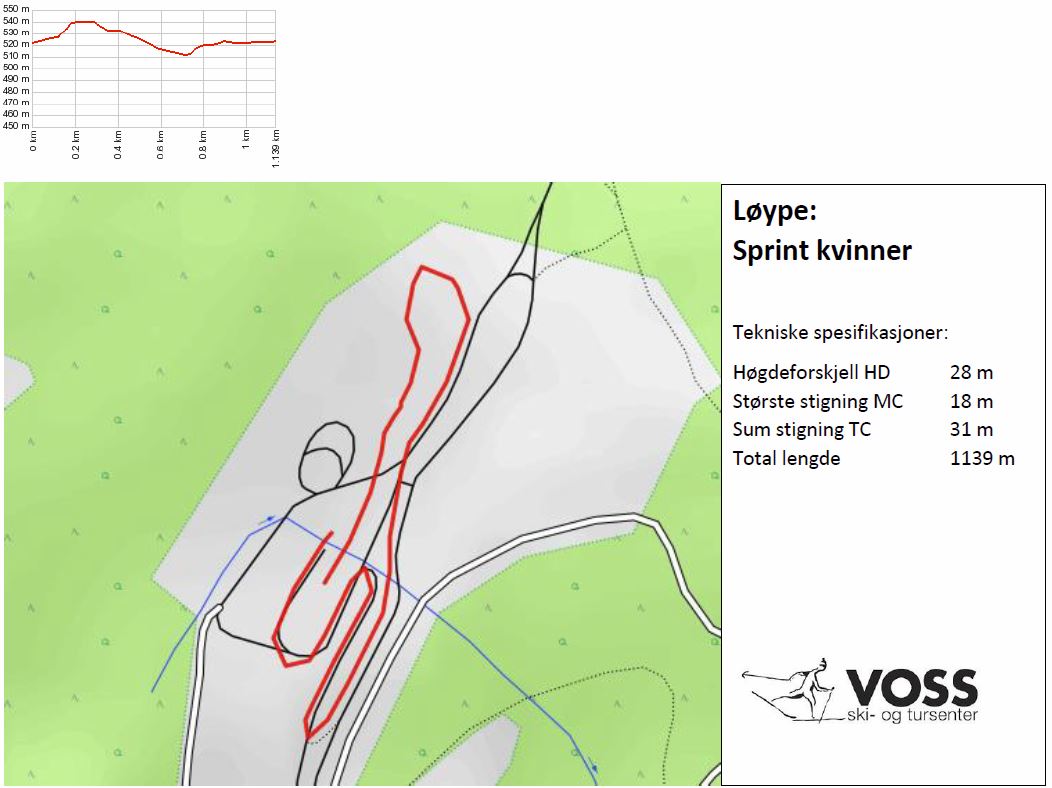 sprint damer m h 1